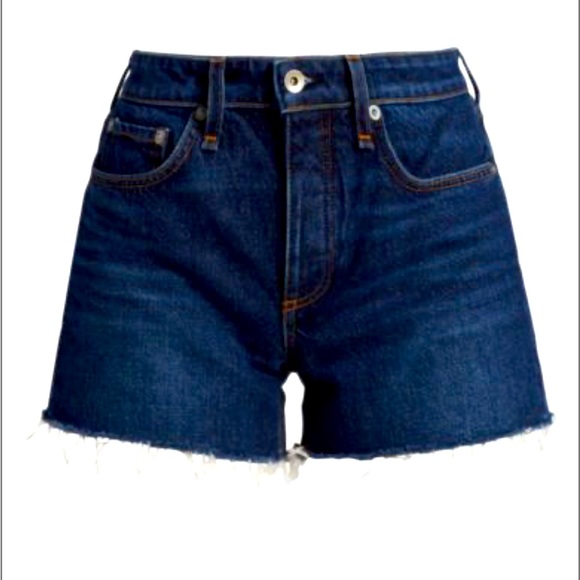 rag & bone Pants - Rag & Bone Dre Low-Rise Denim Shorts